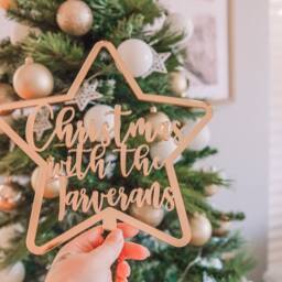 Personalised Christmas Star Tree Topper - Decoration Ornament - thumbnail 3
