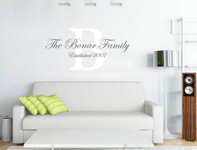 Personalised Family Name Wall Sticker, Art, Personalised Decal - image 1