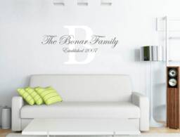 Personalised Family Name Wall Sticker, Art, Personalised Decal
