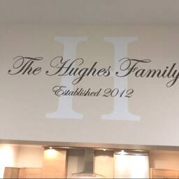 Personalised Family Name Wall Sticker, Art, Personalised Decal - thumbnail 2