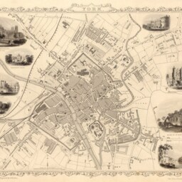 Old Map Of York - Antique - UK Available On Matte Paper Or Canvas - thumbnail 2