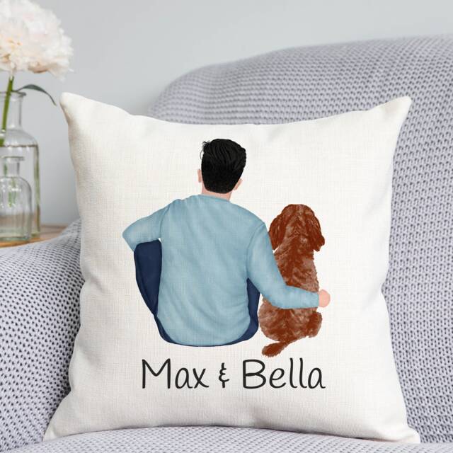 Customisable Dog Cushion - Custom Cushion Owner Gift Owner- Dad - image 1