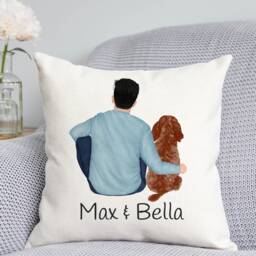 Customisable Dog Cushion - Custom Cushion Owner Gift Owner- Dad - thumbnail 1