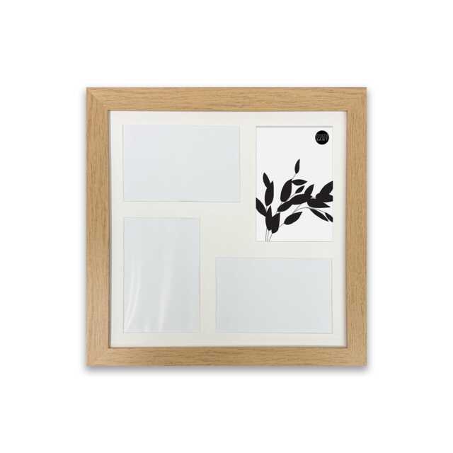 Oak Effect Collage Picture Frame - 12x12 - image 1