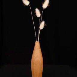 Wooden Vase, Dried Flower Wooden Vase For Flowers - thumbnail 3
