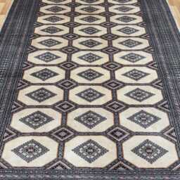 7x10 Beige Color Bokhara Rug - 2.00x3.00 Bedroom Luxury Area Turkish Fine Quality Afghan - thumbnail 3