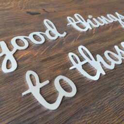 Metal Wall Art Good Things Come To Those Who Wait, Decor For Home, Office, Custom Metal Letters Decor, Wall Sign - thumbnail 3