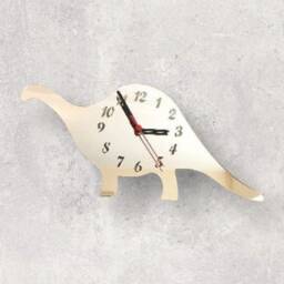 Brontosaurus Dinosaur Acrylic Clocks - Many Colours Available - Bespoke Shapes & Sizes Made - thumbnail 2