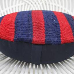 Designer Pillows, Kilim Pillow Covers, Turkish Pillow, 16x16 Pink Cushion Case, Round Ikat 151 - thumbnail 4