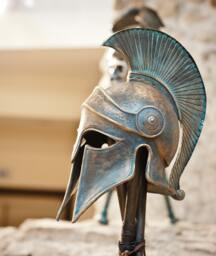 Handmade Greek Corinthian Helmet Ancient Greece Armor, Cosplay Larp