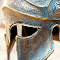 Handmade Greek Corinthian Helmet Ancient Greece Armor, Cosplay Larp - thumbnail 3