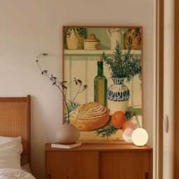 Mediterranean Kitchen Print, Bread & Olive Oil Wall Art - thumbnail 2