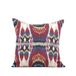 Set Of 3 Pcs, Ikat Pillow Cover, Silk & Cotton Pillow, 23.82 - thumbnail 2