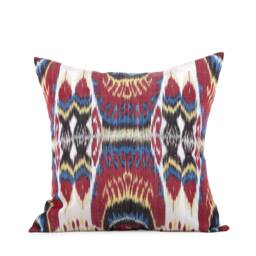 Set Of 3 Pcs, Ikat Pillow Cover, Silk & Cotton Pillow, 23.82 - thumbnail 3