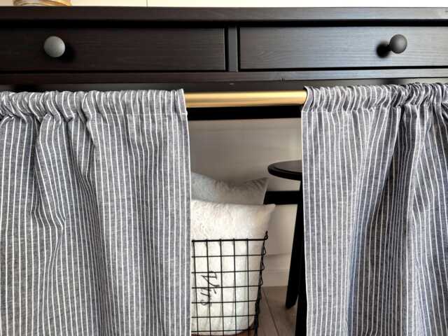 Rod Pocket Curtain - Natural French Style Valance, Tartan Plaid Check Drapes, Light-Filtering Drapery & Cabinet Skirt - image 1