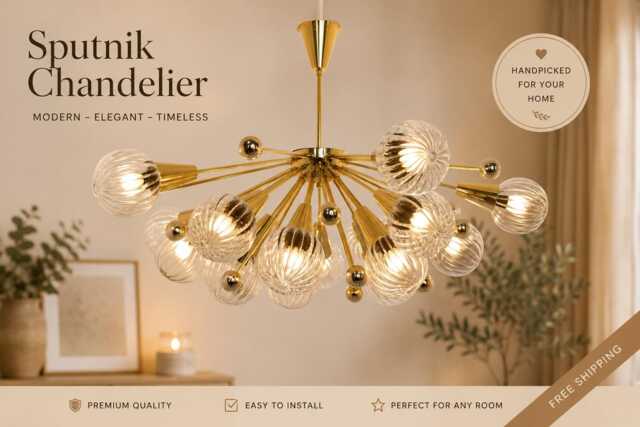 Luxury Half Sphere Brass Chandelier With 15 Textured Glass Globes - 44 - image 1