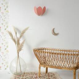 Terracotta & Gold Flower Wall Light - thumbnail 3