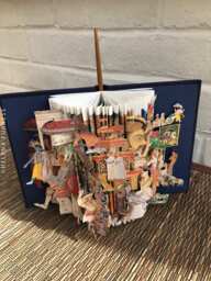 Indian Miniature Paintings . A Stunning Unique Book Sculpture - thumbnail 1