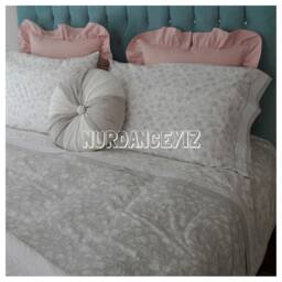 Cotton Duvet Cover With Lace Trim, Custom Shabby Chic Bedding Queen King - thumbnail 4