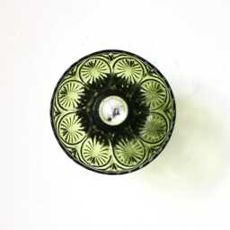 Flush Mount Wall Sconce Or Ceiling Lighting Fixture, Upcycled Vintage Green Glass 8 - thumbnail 2