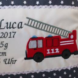 Pillow - Cover For Birth - Fire Brigade Dark Blue Stars - thumbnail 2