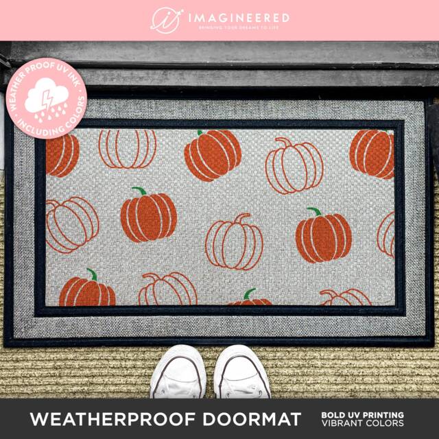 Fall Doormat - Pumpkin Home Decor Porch Hello Autumn Decorations - image 1