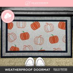 Fall Doormat - Pumpkin Home Decor Porch Hello Autumn Decorations - thumbnail 1