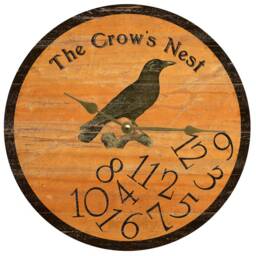 Personalized Black Crow Clock - Whatever Clock - thumbnail 2