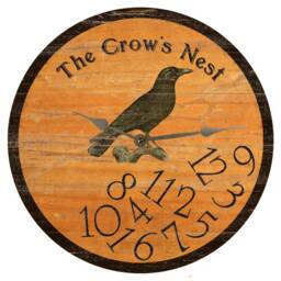 Personalized Black Crow Clock - Whatever Clock - thumbnail 3