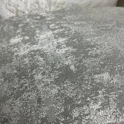 Handmade Silver Textured Cushion Cover - Luxury Designer Fabric - thumbnail 2