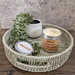 Chocolate Fudge Cake Scented Candle 230G Handmade Autumn - thumbnail 3