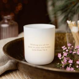 Personalised New Home Tealight Holder, Housewarming Gift With Soy Candles - thumbnail 2