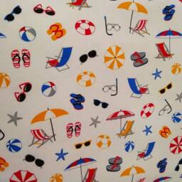 Marine Cotton Pillowcases For Kids, Crib Bedding Sheets Sea Beach Umbrella, Cot Bed Sheet, Baby Shower Birthday Gift, Gift Toddler - thumbnail 3