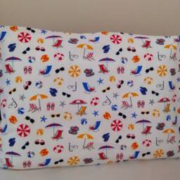 Marine Cotton Pillowcases For Kids, Crib Bedding Sheets Sea Beach Umbrella, Cot Bed Sheet, Baby Shower Birthday Gift, Gift Toddler - thumbnail 2
