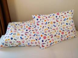 Marine Cotton Pillowcases For Kids, Crib Bedding Sheets Sea Beach Umbrella, Cot Bed Sheet, Baby Shower Birthday Gift, Gift Toddler - thumbnail 1