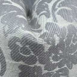 Contemporary Grey Damask Accent Pillow Cover - Sofa Or Bed Decor John Lewis Fabric - thumbnail 2