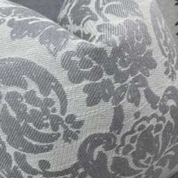 Contemporary Grey Damask Accent Pillow Cover - Sofa Or Bed Decor John Lewis Fabric - thumbnail 3