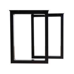 Square Industrial Steel Bench Legs - Pair - thumbnail 1