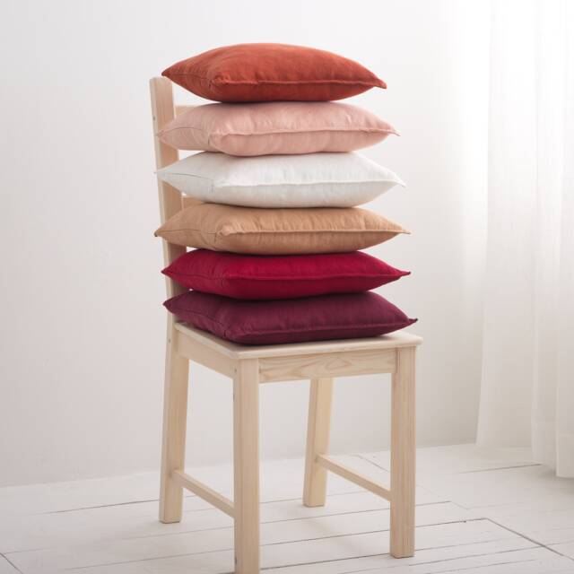 Soft Washed Cushioncase, Pure Linen Pillow Cover Zipper, Bed Cushioncover With Zip, Couch Or Sofa Pillowcase, Color Softened Throw - image 1