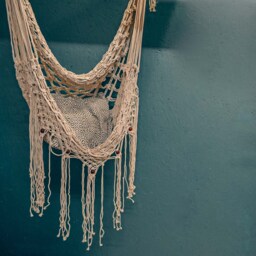 Macrame Net Hammock Swing Chair, Handwoven Tassel Chair - thumbnail 3