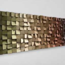 Wood Wall Art - Living Room Decor Acoustic Panel - thumbnail 2