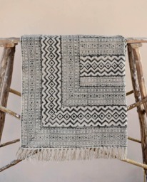 Large - 9x12 Ft Indian Rugs, Cotton Rug, Woven Area Decor Rustic Decorative Bohemian Indian Rugs
