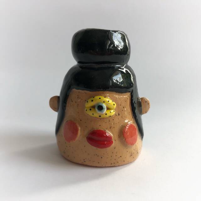 Small Ceramic Candle Holder, Home Decor Gift, Housewarming Decoration, Night Table Decorative Holder - image 1