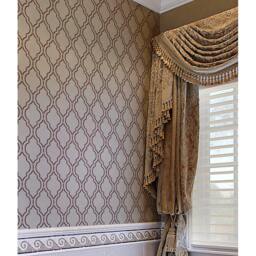 Sophia Trellis Allover - Large Stencil Designs For Home Decor Wall Stencils Cheap Room Makeover - thumbnail 3