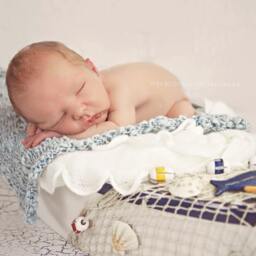 Hand Knit Organic Cotton Newborn Blanket, Photo Prop Layering Blanket - thumbnail 3