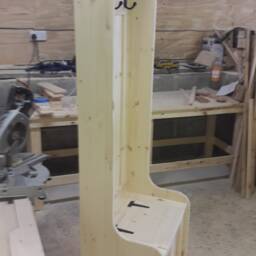 2Ft Wide Boot Room Hallway Bench, Monks Bench, Shoe Storage, Coat Rack Any Size Made Delivery Cost Shown On The 2nd Photo - thumbnail 3