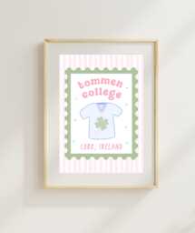 Tommen College Stamp Art Print - Poster Sports Romance Kavanagh 13 - thumbnail 1