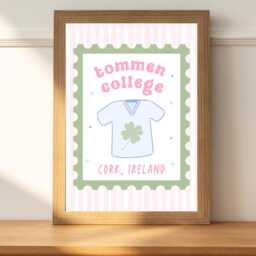 Tommen College Stamp Art Print - Poster Sports Romance Kavanagh 13 - thumbnail 2