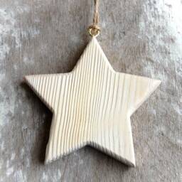 Full Wooden Star Christmas Wall Window Decoration - thumbnail 4