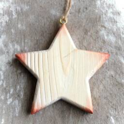 Full Wooden Star Christmas Wall Window Decoration - thumbnail 2